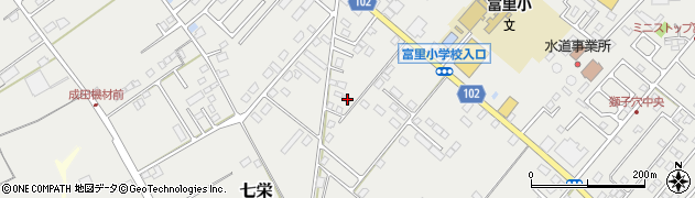 千葉県富里市七栄793周辺の地図