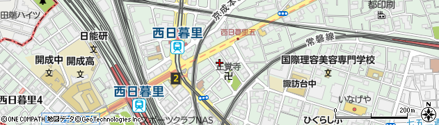 東京都荒川区西日暮里5丁目7周辺の地図
