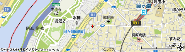 墨田二郵便局 ＡＴＭ周辺の地図