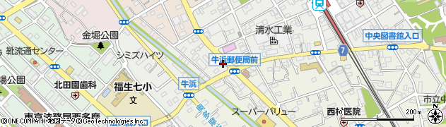 東京都福生市牛浜41-1周辺の地図