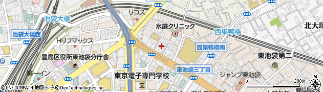 東京都豊島区東池袋2丁目57周辺の地図