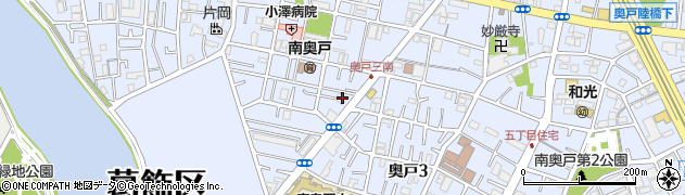 小松川信用金庫奥戸支店周辺の地図