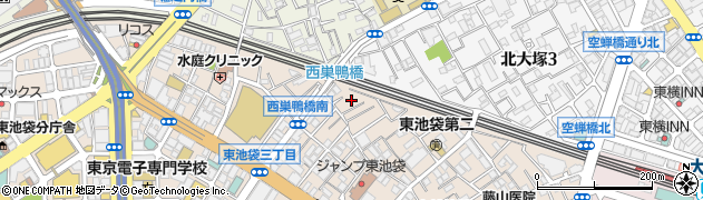 東京都豊島区東池袋2丁目48周辺の地図