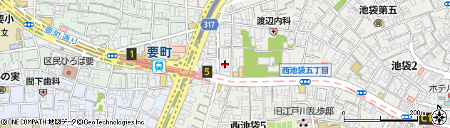 東京都豊島区池袋3丁目2周辺の地図