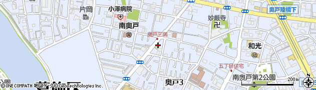 セブンイレブン葛飾奥戸３丁目店周辺の地図