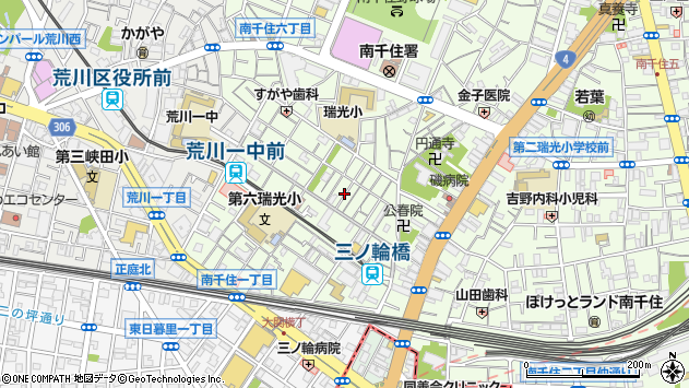 〒116-0003 東京都荒川区南千住の地図