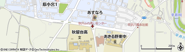秋川ふれあいセンター周辺の地図