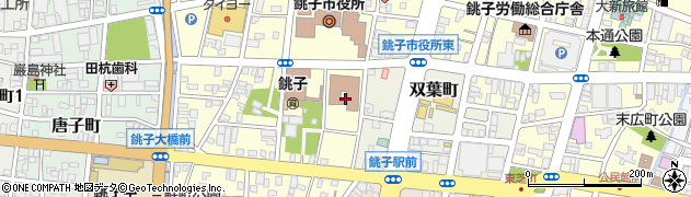 千葉県銚子市若宮町4周辺の地図