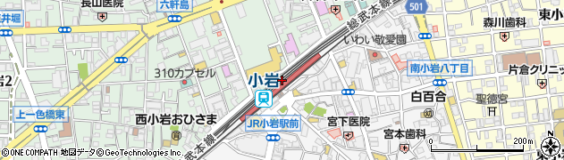 東京都江戸川区周辺の地図