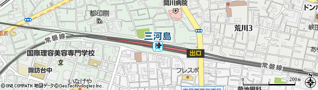 三河島駅周辺の地図