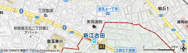 東海漬物株式会社　東京支店周辺の地図