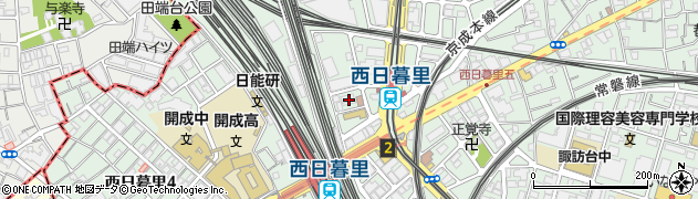 東京都荒川区西日暮里5丁目36周辺の地図