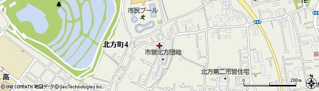千葉県市川市北方町周辺の地図