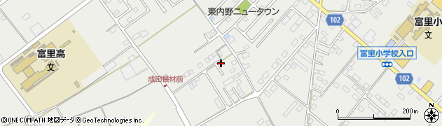 千葉県富里市七栄271-2周辺の地図