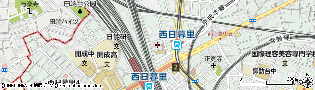 東京都荒川区西日暮里5丁目36-9周辺の地図