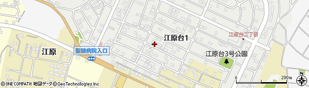 千葉県佐倉市江原台1丁目周辺の地図
