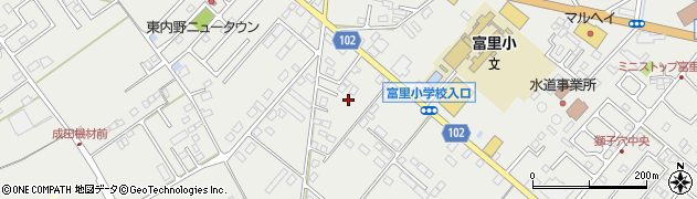 千葉県富里市七栄781周辺の地図