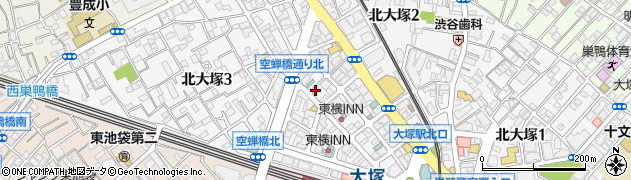 パラカ北大塚第１駐車場周辺の地図
