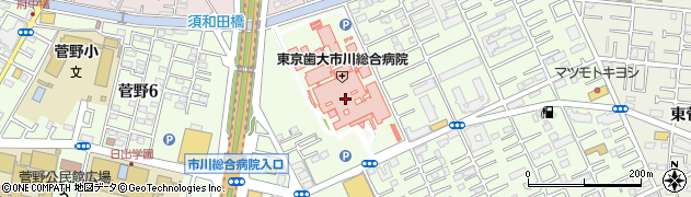 千葉銀行東京歯科大学市川総合病院 ＡＴＭ周辺の地図