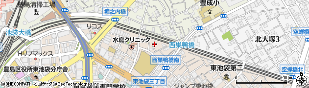 東京都豊島区東池袋2丁目54周辺の地図