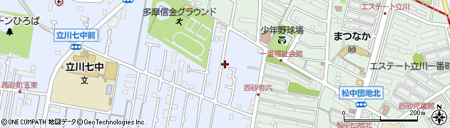 東京都立川市西砂町6丁目60周辺の地図