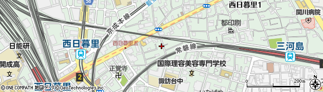 東京都荒川区西日暮里5丁目2-2周辺の地図