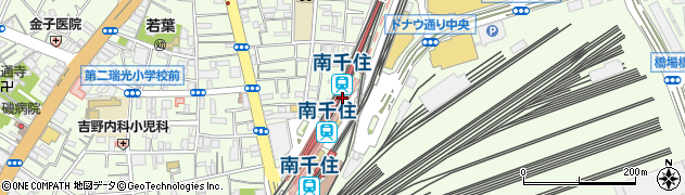 東京都荒川区周辺の地図