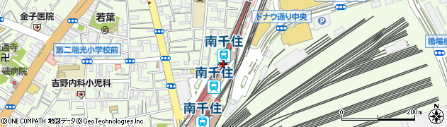 南千住駅周辺の地図