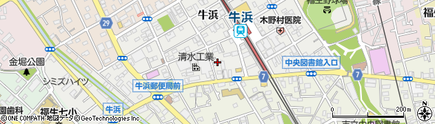 東京都福生市牛浜81周辺の地図