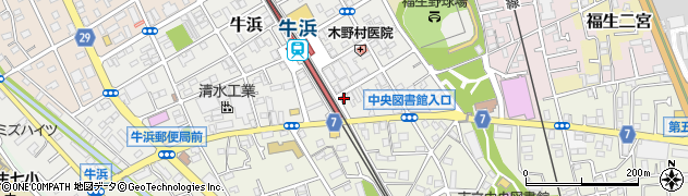 東京都福生市牛浜136周辺の地図