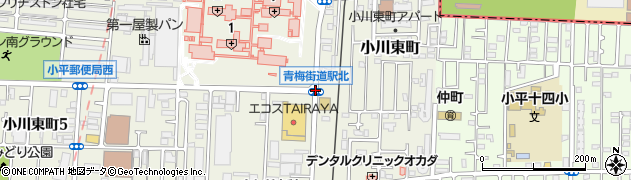 青梅街道駅北周辺の地図