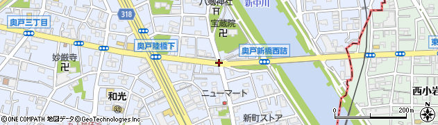 奥戸８周辺の地図