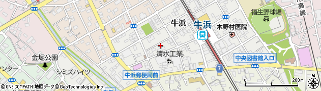 東京都福生市牛浜63-3周辺の地図