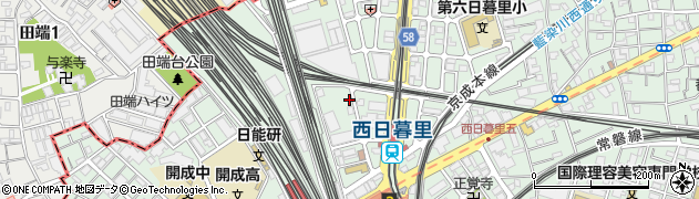 東京都荒川区西日暮里5丁目37-2周辺の地図