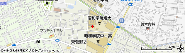 ヤマハ音楽教室昭和学院教室周辺の地図
