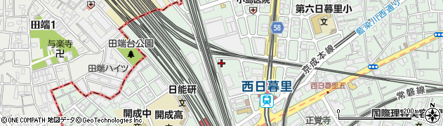 東京都荒川区西日暮里5丁目37-16周辺の地図