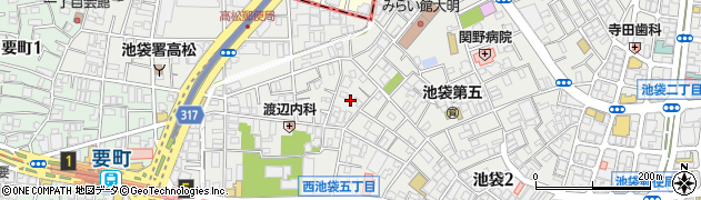 東京都豊島区池袋3丁目7-20周辺の地図