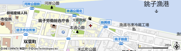 銚子倉庫株式会社周辺の地図