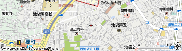 東京都豊島区池袋3丁目7-7周辺の地図