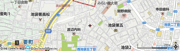 東京都豊島区池袋3丁目7周辺の地図