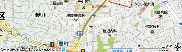東京都豊島区池袋3丁目13周辺の地図