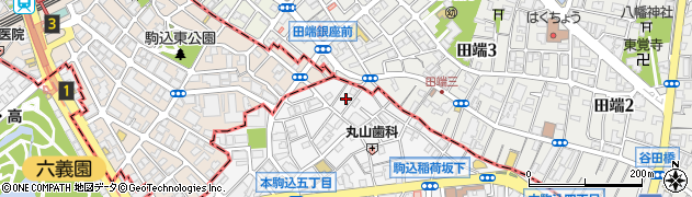 東京都文京区本駒込5丁目53周辺の地図