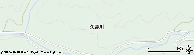 岐阜県下呂市久野川周辺の地図