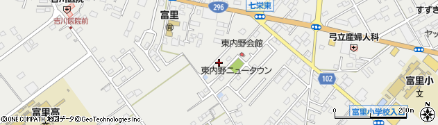 千葉県富里市七栄282周辺の地図