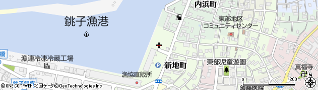 銚子漁港第一卸売市場市営駐車場周辺の地図