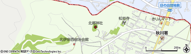 北郷神社周辺の地図