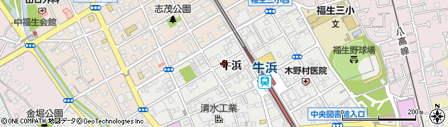東京都福生市牛浜周辺の地図