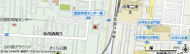 小川西町公民館周辺の地図