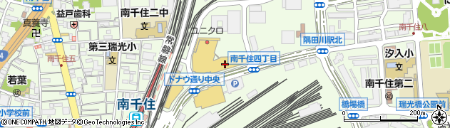 スターバックスコーヒーＬａＬａテラス南千住店周辺の地図