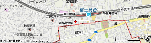 まいばすけっと富士見台駅南店周辺の地図